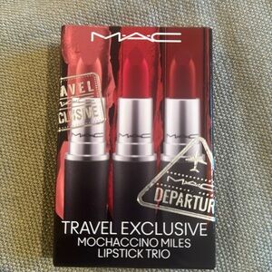 MAC Travel Exclusive Mochaccino Miles Lipstick Trio new
